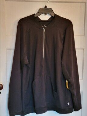 Urbane Impulse Men’s L Black Zip Up Scrub 360 Degree Max Stretch Functional